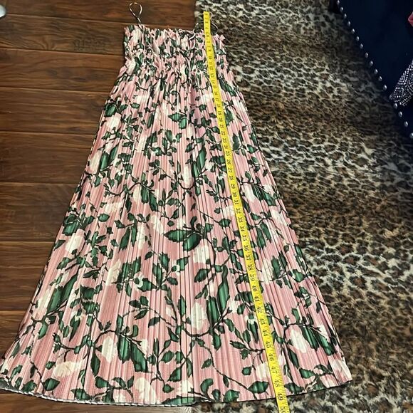 Zara Printed Pleated Multi Print Floral Contemporary Feminine Cottage Core Dress - Picture 12 of 16